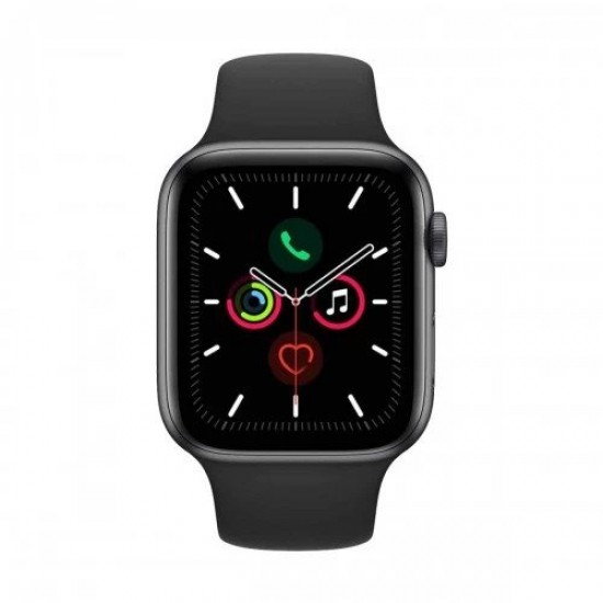 Apple Watch Series 5 44mm Space Gray Aluminum Case with Black